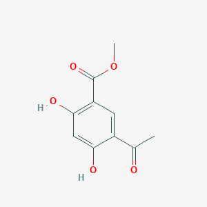 molecular formula C10H10O5 B8545078 Methyl 5-acetyl-2,4-dihydroxybenzoate 