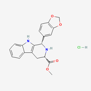 Cis 1-Benzo[1,3]dioxol-5-yl-2,3,4,9-tetrahydro-1H-beta-carboline-3-carboxylic acid methyl ester hydrochloride