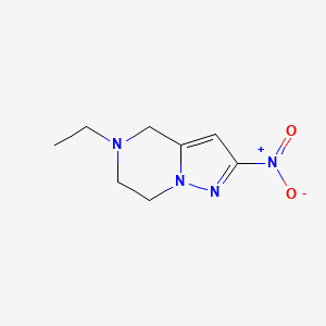 5-Ethyl-2-nitro-4,5,6,7-tetrahydropyrazolo[1,5-a]pyrazine