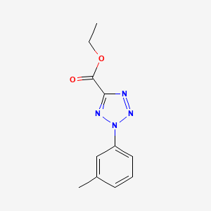 molecular formula C11H12N4O2 B8545156 ethyl 2-m-tolyl-2H-tetrazole-5-carboxylate 