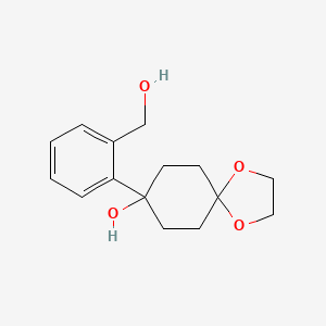 8-[2-(Hydroxymethyl)phenyl]-1,4-dioxaspiro[4.5]decan-8-ol