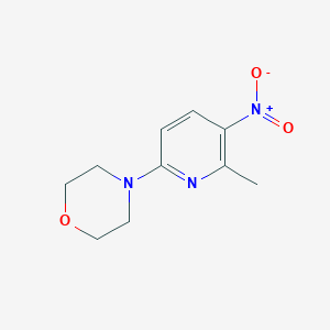 molecular formula C10H13N3O3 B8545182 4-(6-Methyl-5-nitropyridin-2-yl)morpholine CAS No. 28489-44-3