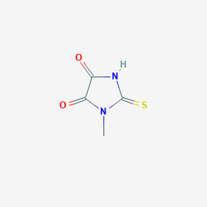 molecular formula C4H4N2O2S B8545203 1-Methyl-2-sulfanylideneimidazolidine-4,5-dione CAS No. 29181-62-2
