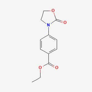 Ethyl p-(2-oxo-1,3-oxazolidin-3-yl)benzoate