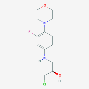 (2R)-1-Chloro-3-[[3-fluoro-4-(4-morpholinyl)phenyl]amino]-2-propanol
