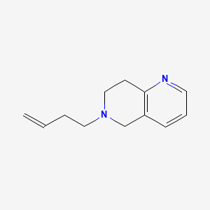 1,6-Naphthyridine, 5,6,7,8-tetrahydro-6-(3-butenyl)-