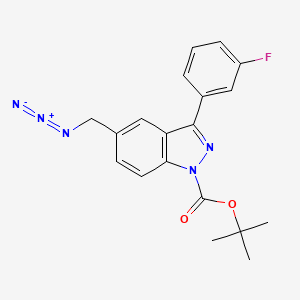 1h-Indazole-1-carboxylic acid,5-(azidomethyl)-3-(3-fluorophenyl)-,1,1-dimethylethyl ester