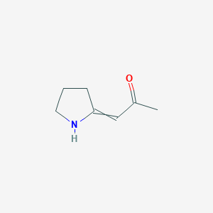 molecular formula C7H11NO B8545347 1-(Pyrrolidin-2-ylidene)propan-2-one CAS No. 32357-58-7