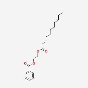 molecular formula C21H32O4 B8545348 2-(Dodecanoyloxy)ethyl benzoate CAS No. 59863-41-1
