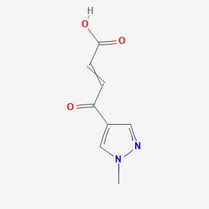 molecular formula C8H8N2O3 B8545411 3-(1-Methyl-4-pyrazolylcarbonyl)acrylic acid 