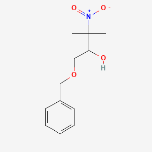 molecular formula C12H17NO4 B8545418 1-(Benzyloxy)-3-methyl-3-nitrobutan-2-ol 