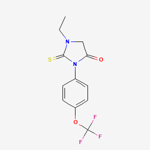4-Imidazolidinone, 1-ethyl-2-thioxo-3-[4-(trifluoromethoxy)phenyl]-