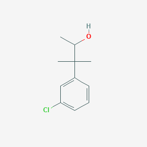 molecular formula C11H15ClO B8545430 3-(3-Chlorophenyl)-3-methylbutan-2-ol 