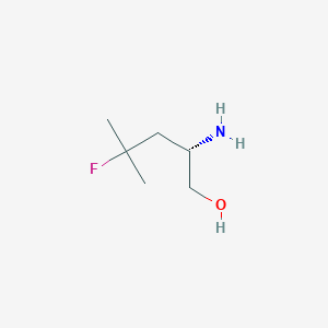 molecular formula C6H14FNO B8545436 (2S)-2-amino-4-fluoro-4-methylpentan-1-ol 