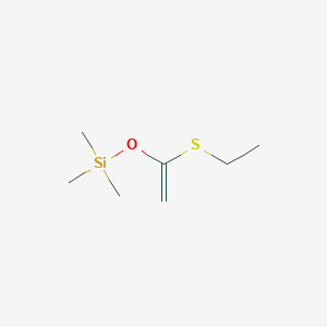 molecular formula C7H16OSSi B8545499 Silane, [[1-(ethylthio)ethenyl]oxy]trimethyl- CAS No. 63584-41-8