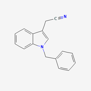 molecular formula C17H14N2 B8545511 1-Benzyl-1H-indole-3-acetonitrile 