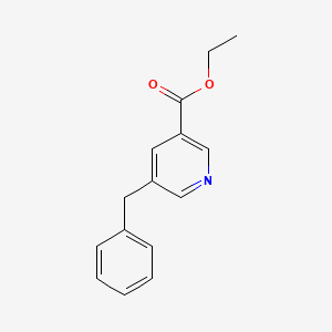molecular formula C15H15NO2 B8545530 Ethyl-5-benzylnicotinate 