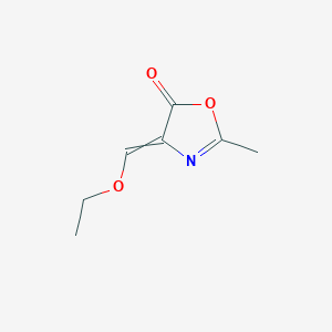molecular formula C7H9NO3 B8545536 4-(ethoxymethylene)-2-methyl-1,3-oxazol-5(4H)-one 