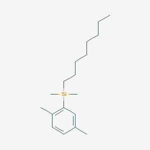 molecular formula C18H32Si B8545537 (2,5-Dimethylphenyl)(dimethyl)octylsilane CAS No. 184687-89-6