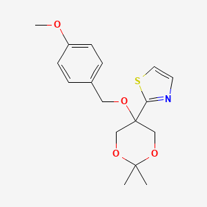 2-(5-(4-Methoxybenzyloxy)-2,2-dimethyl-1,3-dioxan-5-yl)thiazole