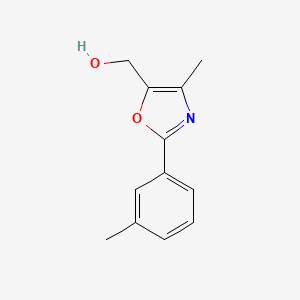 molecular formula C12H13NO2 B8545578 [4-Methyl-2-(3-methylphenyl)-1,3-oxazol-5-yl]methanol 
