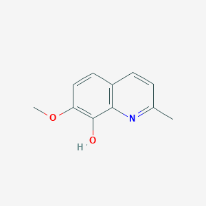molecular formula C11H11NO2 B8545609 2-Methyl-7-(methyloxy)-8-quinolinol 