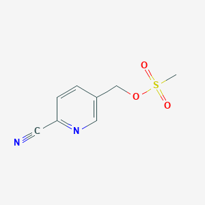 (6-Cyanopyridin-3-yl)methyl methanesulfonate