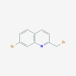 molecular formula C10H7Br2N B8545668 (7-Bromo-quinolin-2-yl)methylbromide 