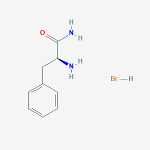 molecular formula C9H13BrN2O B8545706 L-Phenylalanine-amide hydrobromide CAS No. 24730-33-4