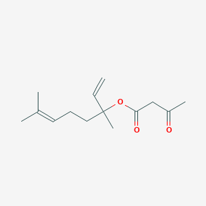 molecular formula C14H22O3 B8545719 Linalyl acetoacetate CAS No. 25456-03-5