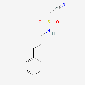 molecular formula C11H14N2O2S B8545723 (3-Phenyl-n-propyl)aminosulfonylacetonitrile 