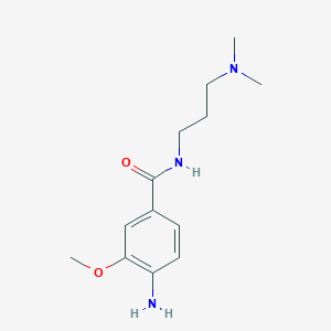 molecular formula C13H21N3O2 B8545751 4-amino-N-(3-dimethylamino-propyl)-3-methoxy-benzamide 