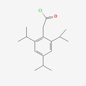 molecular formula C17H25ClO B8545814 Benzeneacetyl chloride, 2,4,6-tris(1-methylethyl)- CAS No. 52629-47-7