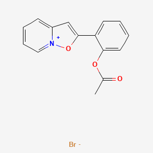 2-[2-(Acetyloxy)phenyl][1,2]oxazolo[2,3-a]pyridin-8-ium bromide