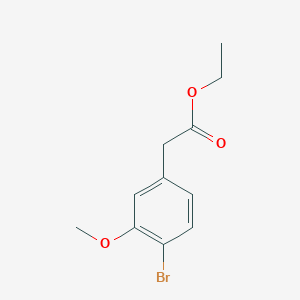 molecular formula C11H13BrO3 B8545903 (3-Methoxy-4-bromophenyl)acetic acid ethyl ester 