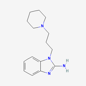 B8545953 1-[3-(Piperidin-1-yl)propyl]-1H-benzimidazol-2-amine CAS No. 62553-28-0