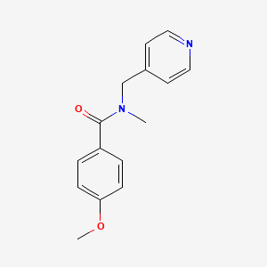 molecular formula C15H16N2O2 B8545960 4-Methoxy-N-methyl-N-(4-picolyl)benzamide 