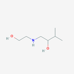 molecular formula C7H17NO2 B8545974 1-(2-Hydroxy-ethylamino)-3-methyl-butan-2-ol 