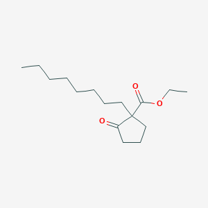 molecular formula C16H28O3 B8545982 Ethyl 1-octyl-2-oxocyclopentane-1-carboxylate CAS No. 55108-15-1