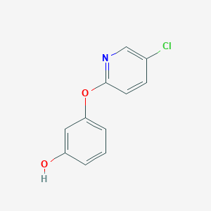 molecular formula C11H8ClNO2 B8546012 3-(5-Chloro-pyridin-2-yloxy)-phenol 