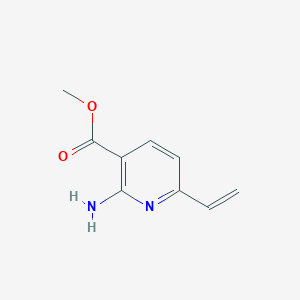 molecular formula C9H10N2O2 B8546016 2-Amino-6-vinyl-nicotinic acid methyl ester 