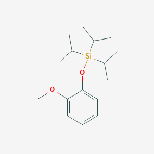 molecular formula C16H28O2Si B8546031 Triisopropyl(2-methoxyphenoxy)silane 