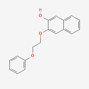 molecular formula C18H16O3 B8546043 3-(2-Phenoxyethoxy)-2-naphthol 