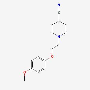 4-Cyano-1-(2-(4-methoxyphenoxy)ethyl)piperidine
