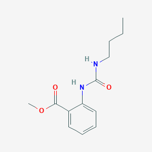 molecular formula C13H18N2O3 B8546219 Methyl 2-(3-n-butylureido)-benzoate 