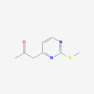 molecular formula C8H10N2OS B8546224 1-(2-Methylsulfanyl-pyrimidin-4-yl)-propan-2-one 