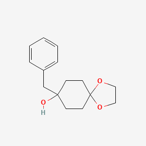 molecular formula C15H20O3 B8546227 8-Benzyl-1,4-dioxaspiro[4.5]decan-8-ol 