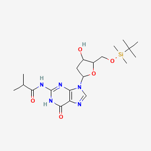 molecular formula C20H33N5O5Si B8546344 N2-Isobutyryl-5'-O-tert-butyldimethylsilyl-2'-deoxyguanosine 