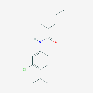 molecular formula C15H22ClNO B8546378 N-(3-Chloro-4-propan-2-ylphenyl)-2-methylpentanamide CAS No. 106827-21-8
