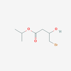 molecular formula C7H13BrO3 B8546409 Propan-2-yl 4-bromo-3-hydroxybutanoate CAS No. 828276-59-1